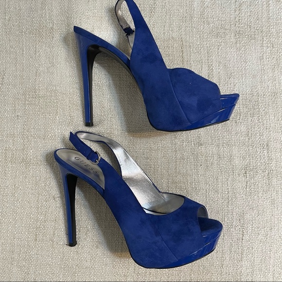 Guess Women’s High Heels in Blue - Picture 2 of 12